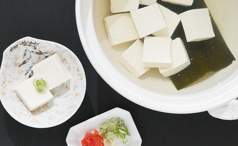 湯豆腐（もみじおろし・ねぎ・ポン酢）