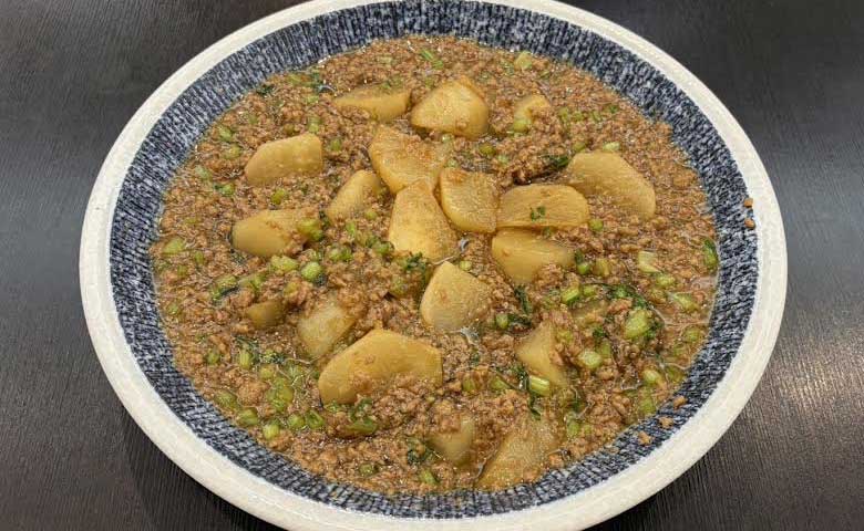 蕪の中華そぼろ煮